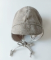 czapka beżowa dla chłopca z wełny merino wełniana czapka dla chłopca do chrztu (2).jpg