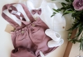 Burgundy linen set for a boy Linen baptism set for a boy (2).jpg