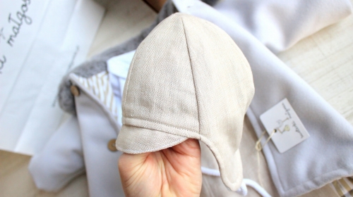 Jesień zima 2026 Beżowy Lniany zestaw ocieplane buty (2).JPG