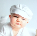 white linen baptism cap for a boy, white linen summer cap.jpg