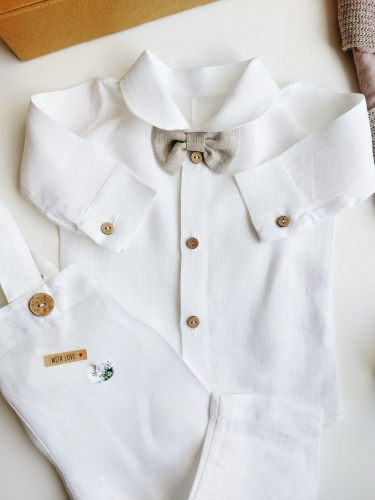 Lniane białe koszulobody niemowlęce dla chłopca.jpg